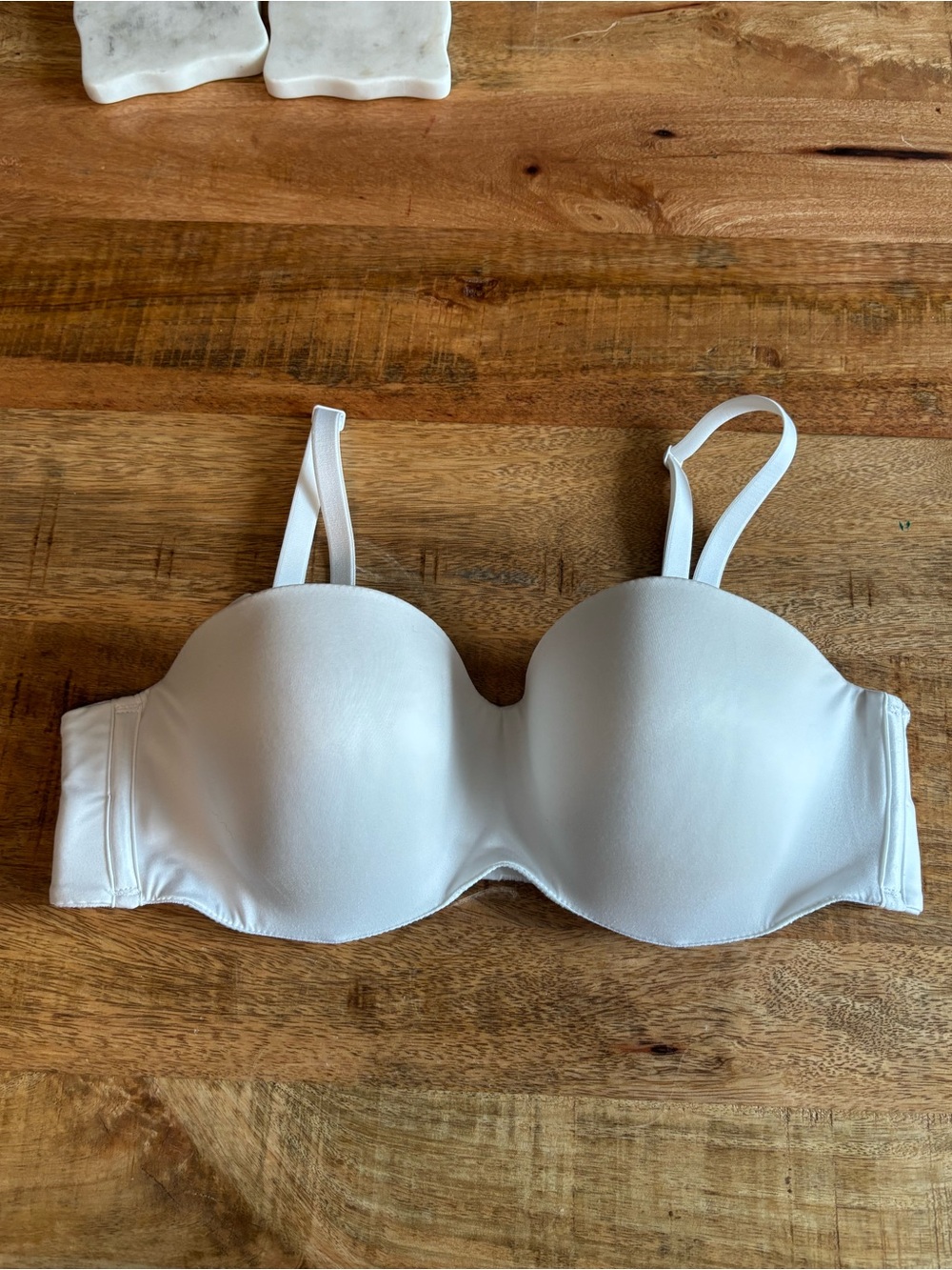 White Convertible Strapless Body by Victoria Bra with Removable Straps